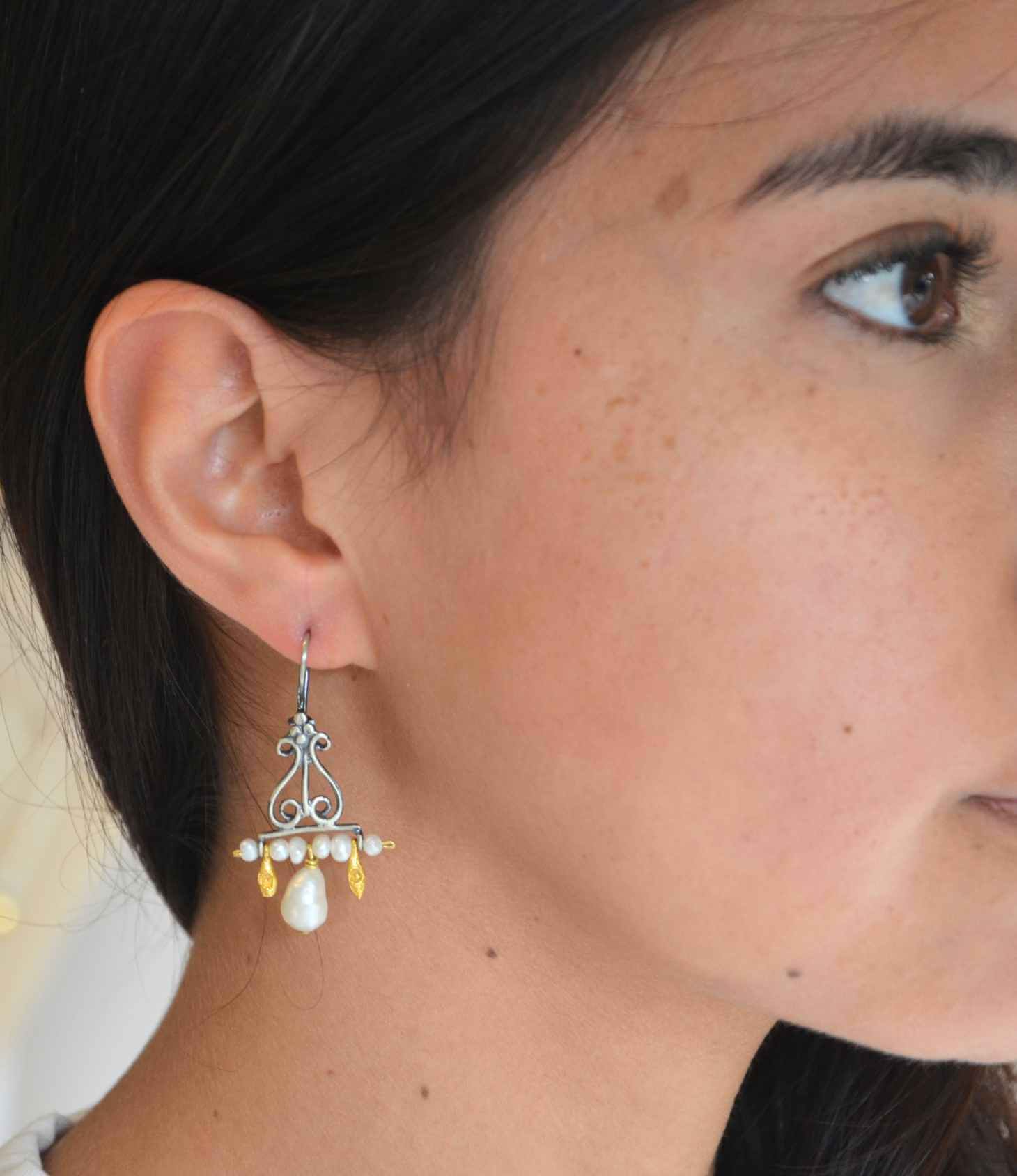 Elysian Pearl Drop Earrings