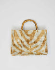 IKAT Velvet Tote Bag — Desert Zebra