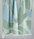 Turkish Beach Towel featuring a lush leaf pattern in greens and blues