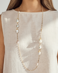 Artemis Ocean Baroque Pearl & Crystal Necklace