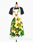 Hellebore Romance Dress linen apron by Petal & Pins