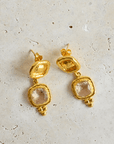 Quartz Gold earrings