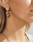Quartz Gold earrings