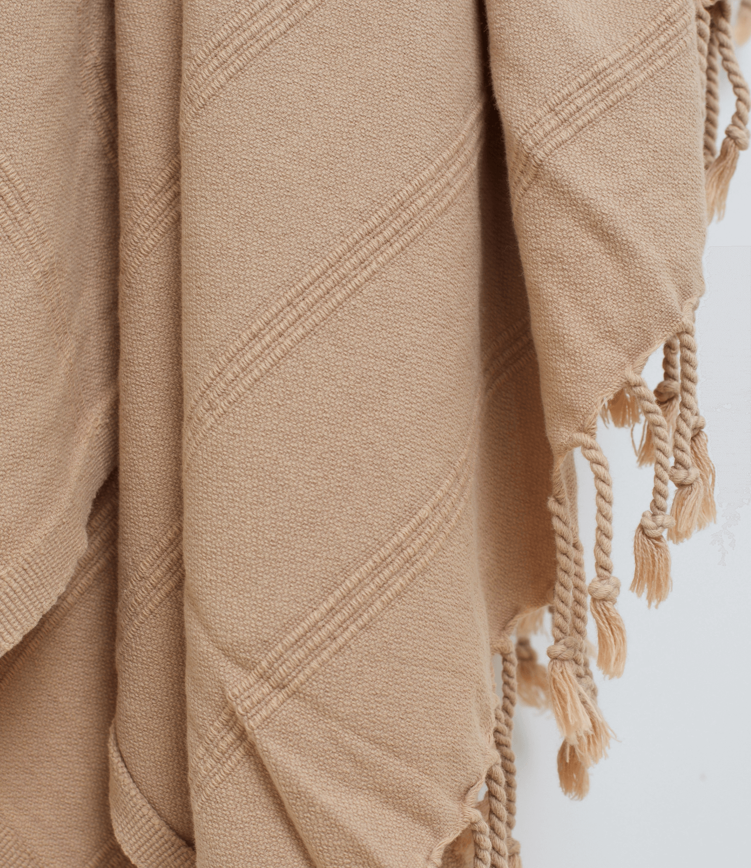 Stonewash Turkish Towel in Color: Beige
